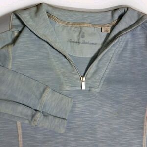 Women's Tommy Bahama Tobago Bay Half Zip Sweater. Blue. XS.